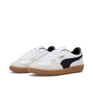 Puma Women's Palermo Leather Sneakers Shoes White-Vapor Gray-Gum 8.5 NEW